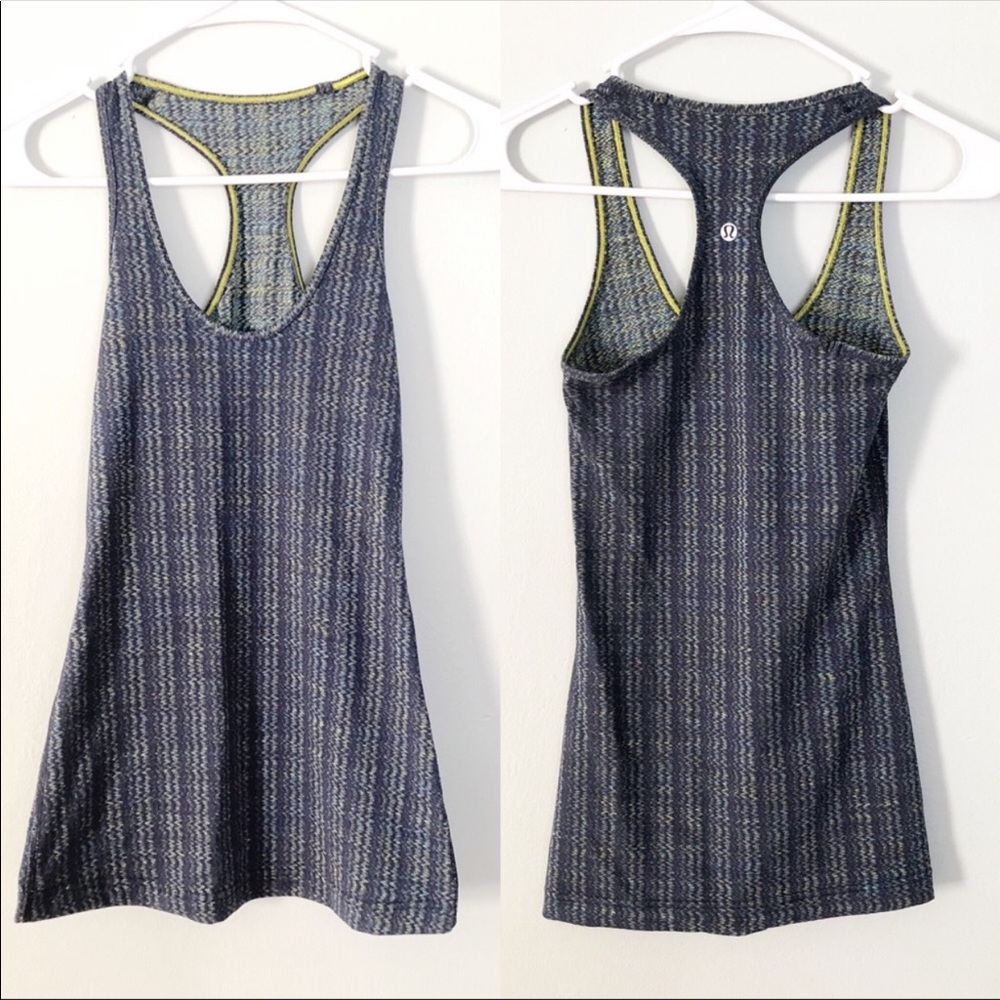 Lululemon Cool Racerback Navy Static Tank Top 2
